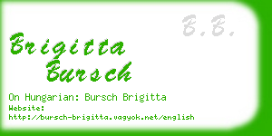 brigitta bursch business card